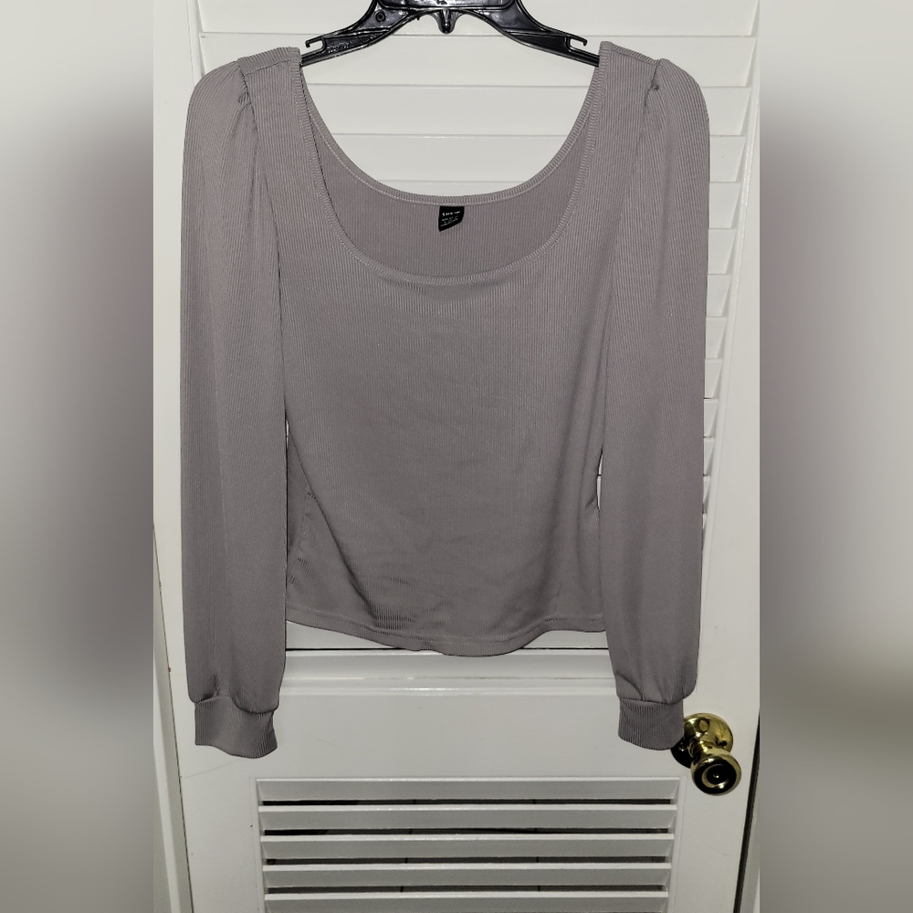 Gray blouse